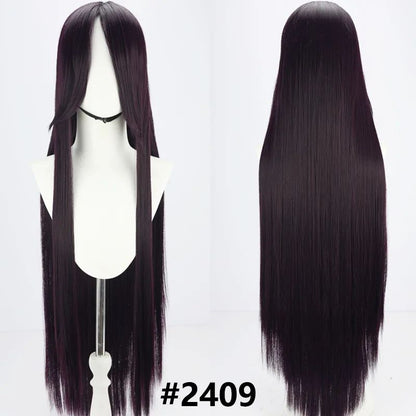 Perucas sintéticas de cabelo rosa com volume de ar, seda de cabelo macia de alta temperatura, cabelo a granel, peruca longa, cacheada, de ondas grandes, lisa, para Cosplay