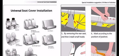 Capas de Assento de Carro em Couro PU Universal para a Maioria dos Carros, Compatíveis com Airbag, Acessórios de Interior de Carro, Almofada de Capa Dianteira/Traseira/Conjunto Completo