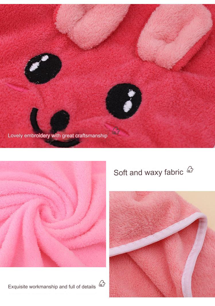 High-end Children's Suspender Skirt, Headband, Soft Towel Bathrobe, Absorbent, Wearable, Wrapable, Water-absorbent Quick-drying