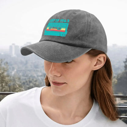 Boné Unissex Fita Cassete Best of 1963 Bonés de Beisebol Masculinos Bonés Trucker com Gráfico Ajustáveis Femininos