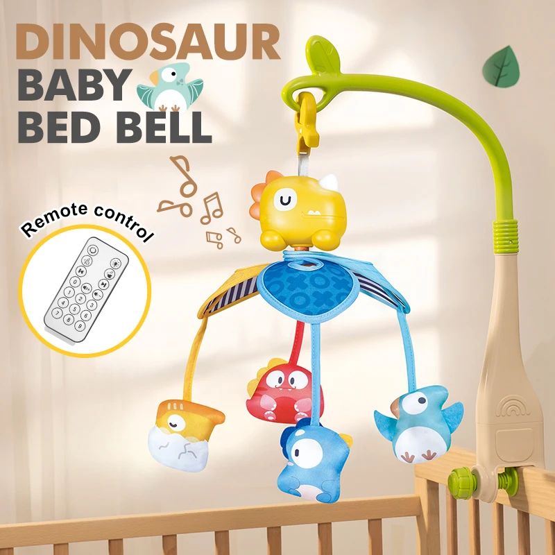 Hanging Bell Baby Stroller Bed Clip Safety Seat Hand Bell Pendant Colorful Multifunctional Soft Toys Stroller Mobile 0-12 Gift