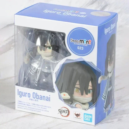Em estoque Bandai Figuarts 100% original mini Demon Slayer Shinobu Kocho & Kamado Tanjirou Uzui Tengen Nezuko Anime Figure Toys WY
