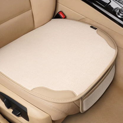 Car Seat Cover for Front Rear Universal Flax Car Seat Cushion Protector Pad Mat Non Slide Auto Four Season Pad Auto Interior