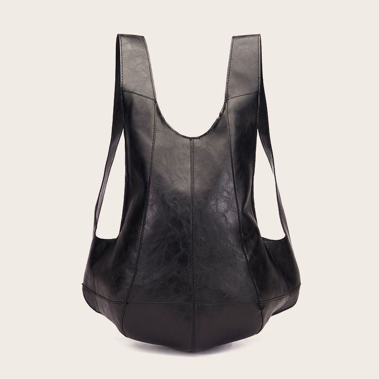 Fashionable retro and unique Beetle backpack, made of Crazy Horse plant tanned soft PU leather, suitable for both men and women