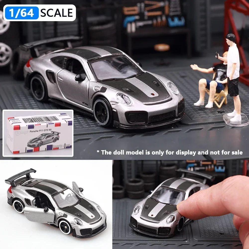 Bburago 1:64 Porsche 911 GT2 Lamborghini Ferrari SP3 812 1959 Cadillac Miniatura de Carro de Liga Fundida Brinquedo de Coleção Presentes