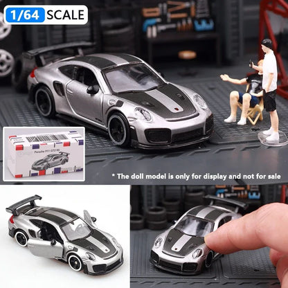 Bburago 1:64 Porsche 911 GT2 Lamborghini Ferrari SP3 812 1959 Cadillac Miniatura de Carro de Liga Fundida Brinquedo de Coleção Presentes