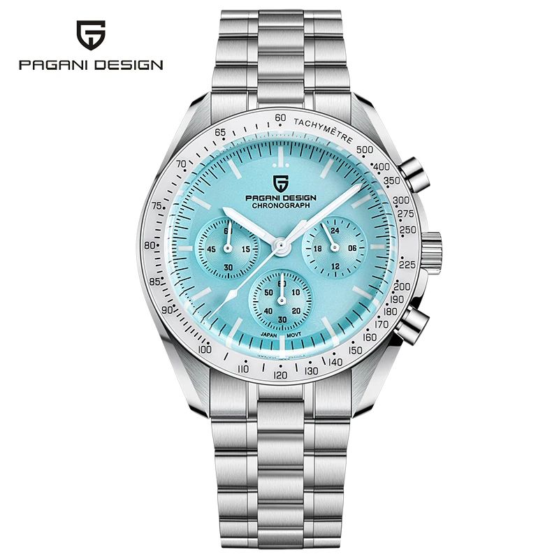 2025 New PAGANI DESIGN Mens Watches Top Brand Luxury Automatic Quartz Chronograph Waterproof Sport Stainless Steel Clock Relogio