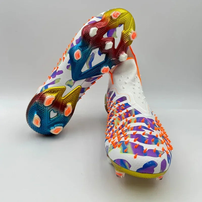 New Men Football Field Boots Professional Original Soccer Shoes Resistant Unisex Comfortable Ankle Cleats Football Shoes Outdoor