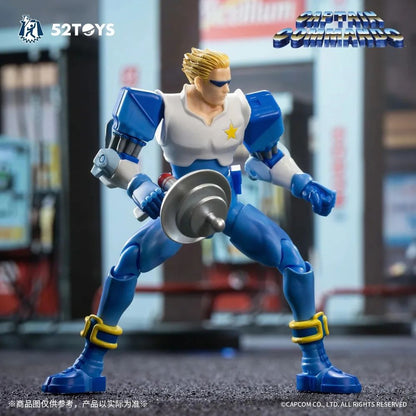 52toys Boneco Captain Commando Mack The Knife Ginzu The Ninja Baby Head Jogo de Fliperama Boneco de Ação 1/18 Brinquedo Presentes de Aniversário