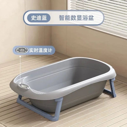 Baby bath baby lying bath folding large bath bucket home children shampoo supplies.