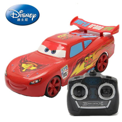 Carro de Brinquedo Elétrico Anime Carros 3 Pixar Relâmpago McQueen Homem-Aranha Quatro Canais Controle Remoto Modelo de Carro de Brinquedo Para Crianças Presente
