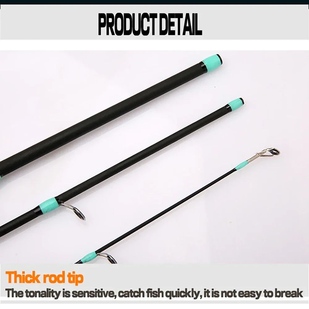 Vara de Pesca de Arremesso e Spinning, Ponta Sólida ML 1,8/2,1m, Ultraleve, para Jigging de Trutas, 4/5 Seções, Pesca