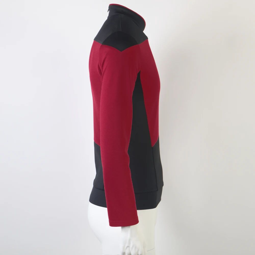 Star TNG The Next Generation Trek Red Yellow Blue Shirt Uniform Cosplay Costume For Men Coat Halloween Party Clothing