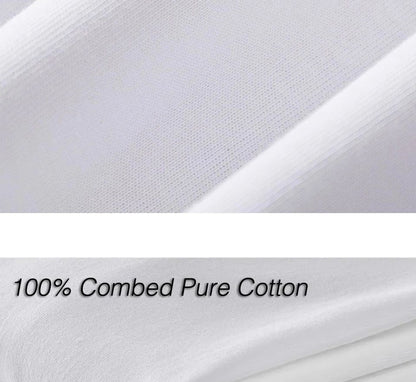 Camiseta masculina de verão 100% algodão puro, marca premium, manga curta, gola redonda, estilo moderno, meio punho, respirável