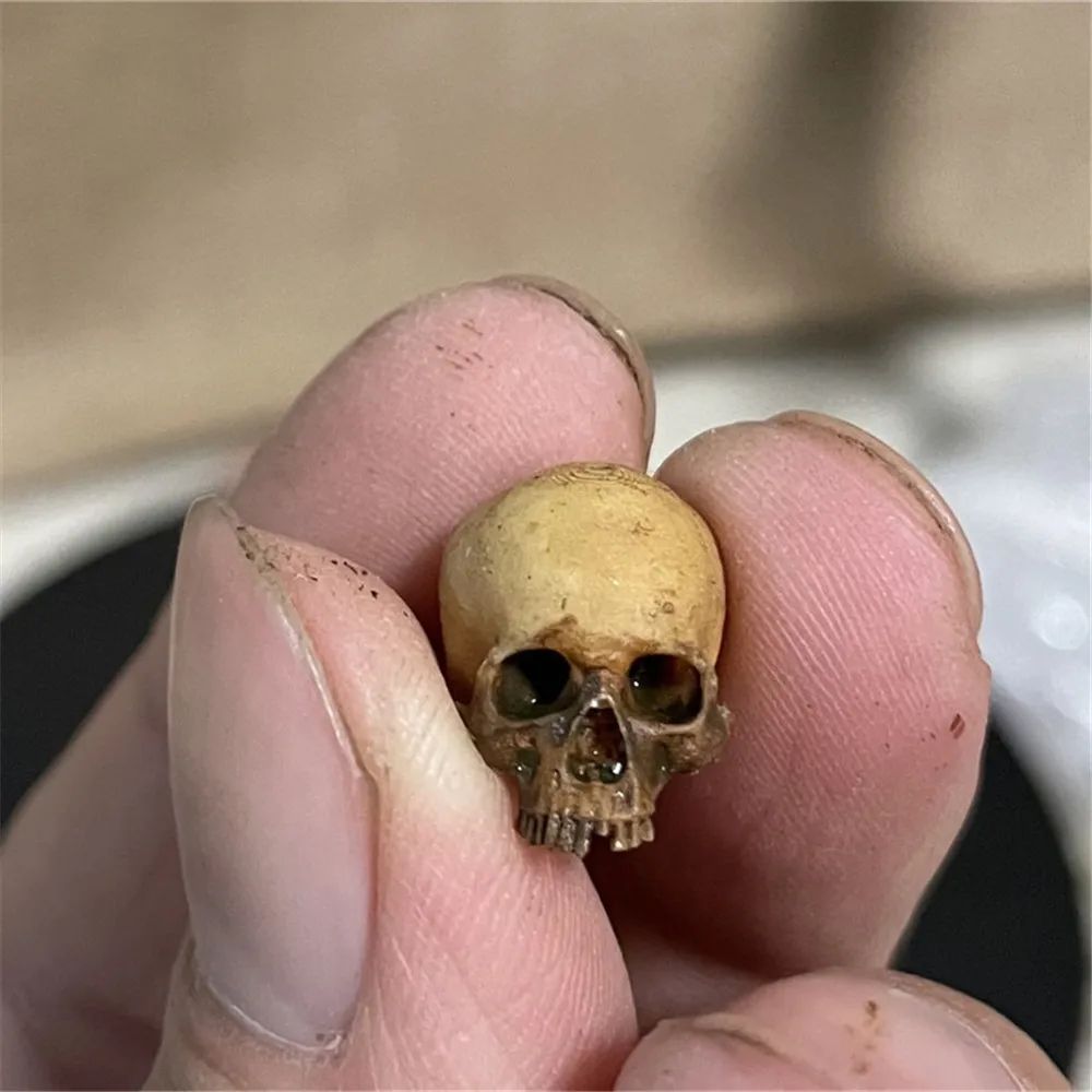 Mini Skull High Quality Miniature Model for Halloween Home Decor Dollhouse Plant Fish Tank Decoration