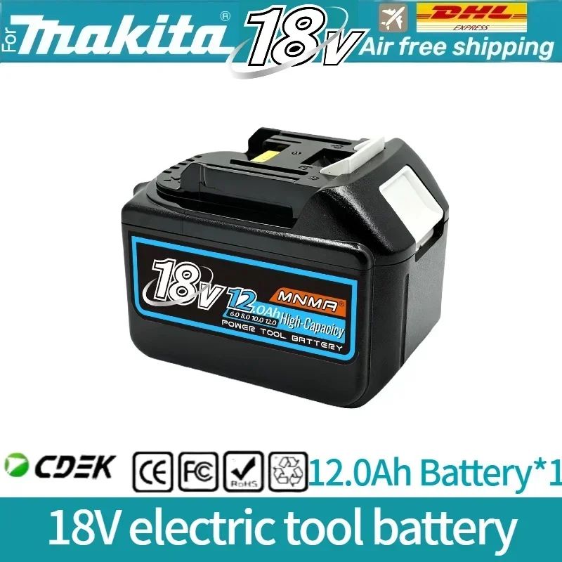 6AH 8AH 10AH 12AH Para bateria Makita 18V Ferramentas Elétricas Substituição Li-ion LXT BL1840 BL1850 para chave de fenda 18V com BMS