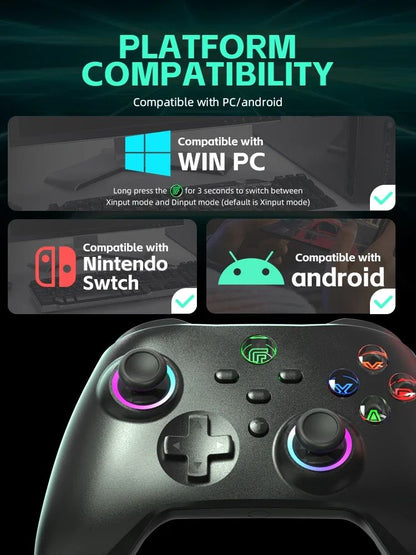 DATA FROG Turbo Programmable Wireless Pro Gamepad Compatible With Switch OLED LITE PC Android