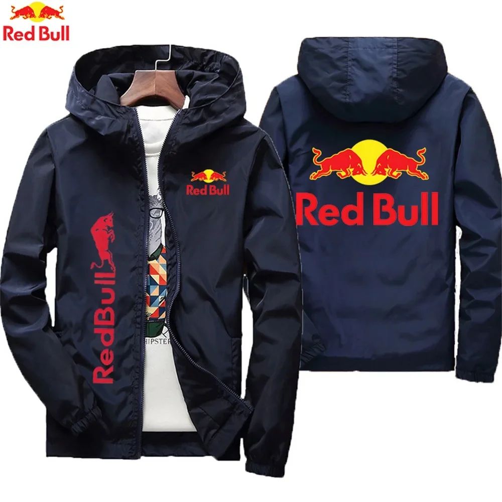 Red Bull's New Fashionable Sports Jacket with Comfortable Bicycle Fabric and Fashionable Zipper Outdoor Cycling Combination