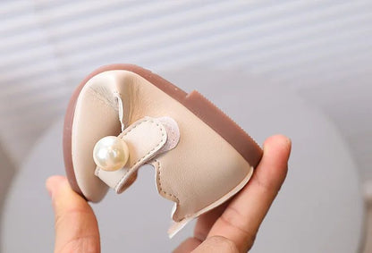 Girls Black Leather Shoes for Wedding Party Back To School Flats Kids Mary Janes Simple Classic Soft Anti-skid Kids Casual Shoes