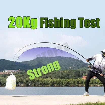 Vara de Pesca Telescópica de 2.1m-4.5m Vara de Surf para Viagem de Spinning 10-250g de Potência Vara de Arremesso de Longa Distância Vara de Baitcasting de Alto Carbono