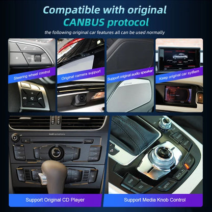Tela sensível ao toque Android 14 Carplay de 12,3 polegadas para Audi A4 A5 Q5 B9 2016-2023, rádio estéreo de carro, reprodutor multimídia, Wi-Fi, 4G, navegação GPS
