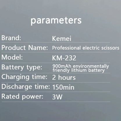 Kemei 232 Mini Electric Hair Clipper Small Hair Cutting Machine for Men Hair Trimmer Professional Haircut Rechargeable