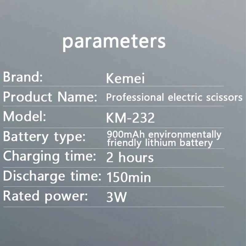 Kemei 232 Mini Electric Hair Clipper Small Hair Cutting Machine for Men Hair Trimmer Professional Haircut Rechargeable