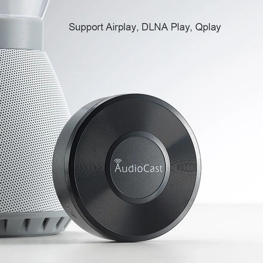 AudioCast M5 Sem Fio Wifi Music Audio Streamer Receiver Audiocast Ieast pPlayDLNA Para Adaptador de Música de Áudio Airplay Multi Room