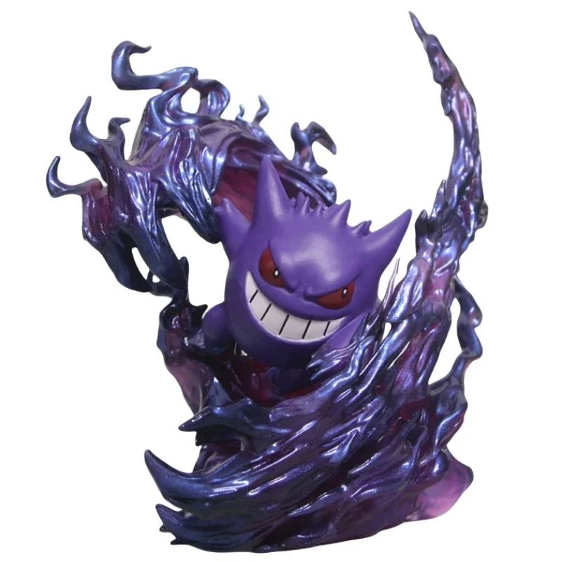 Estatueta de Pokémon Gengar de 18cm, Modelo de Ação de Anime, Estátua Colecionável para Exibição, Presente de Halloween, Natal e Aniversário