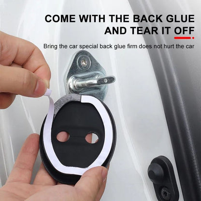 4 peças de silicone anticolisão protetor de fechadura de porta de carro para Chevrolet Colorado Cruze Captiva Malibu Trax Aveo Camaro