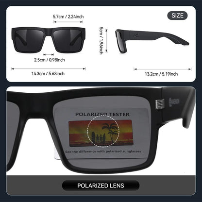 KAENON Fashion Square Versatile Polarized Sunglasses Men Women Sports Fishing Driving Sun Glasses UV400 Eyewear