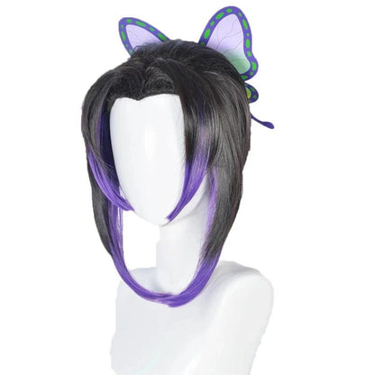 AnimeKochou Shinobu Cosplay Costume  Kochou Uniforms Wigs Hairs Halloween For Kids Adult Cos Party