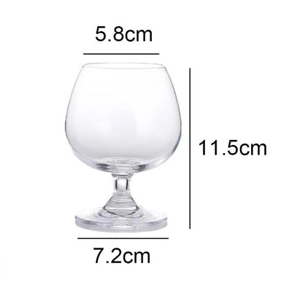 Conjunto 2 Peças 255ml Copo de Vinho Tinto Curto com Pé Conjunto Taças de Coquetel de Vinho Estrangeiro para Bar Copo de Conhaque Transparente Utensílios de Vinho