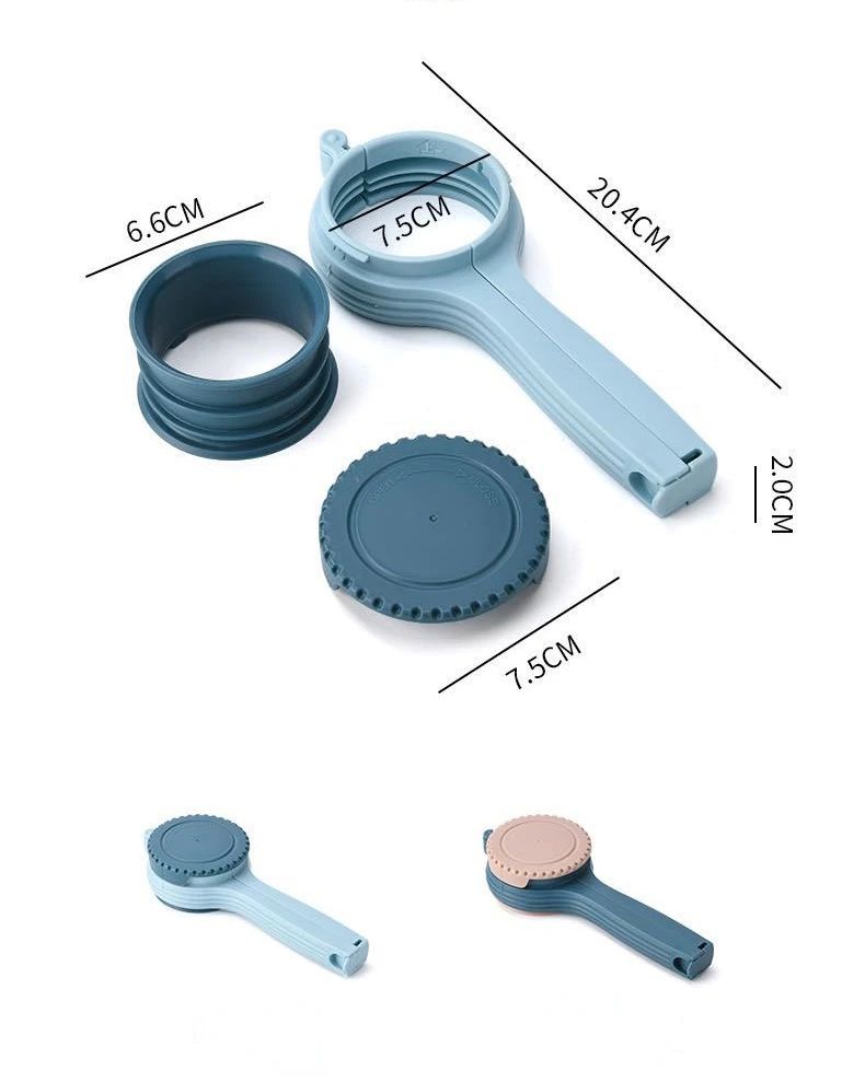 1pcs Food Storage Bag Sealing Clips Plastic Cap Sealer Clip with Pour Spouts Snack Candy Storage Fresh Clamp Kitchen Organizer