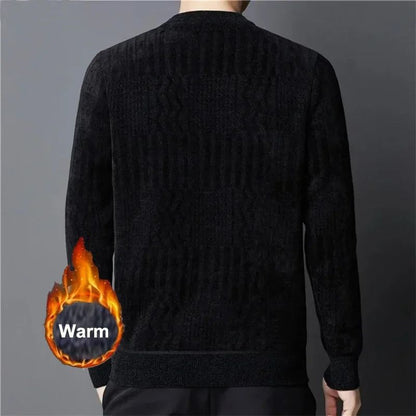 Brand Clothing High Quality Fashion Sweaters Male Slim Fit Casual Knitted Pullover Man Casual Round Neck Sweaters Black Grey