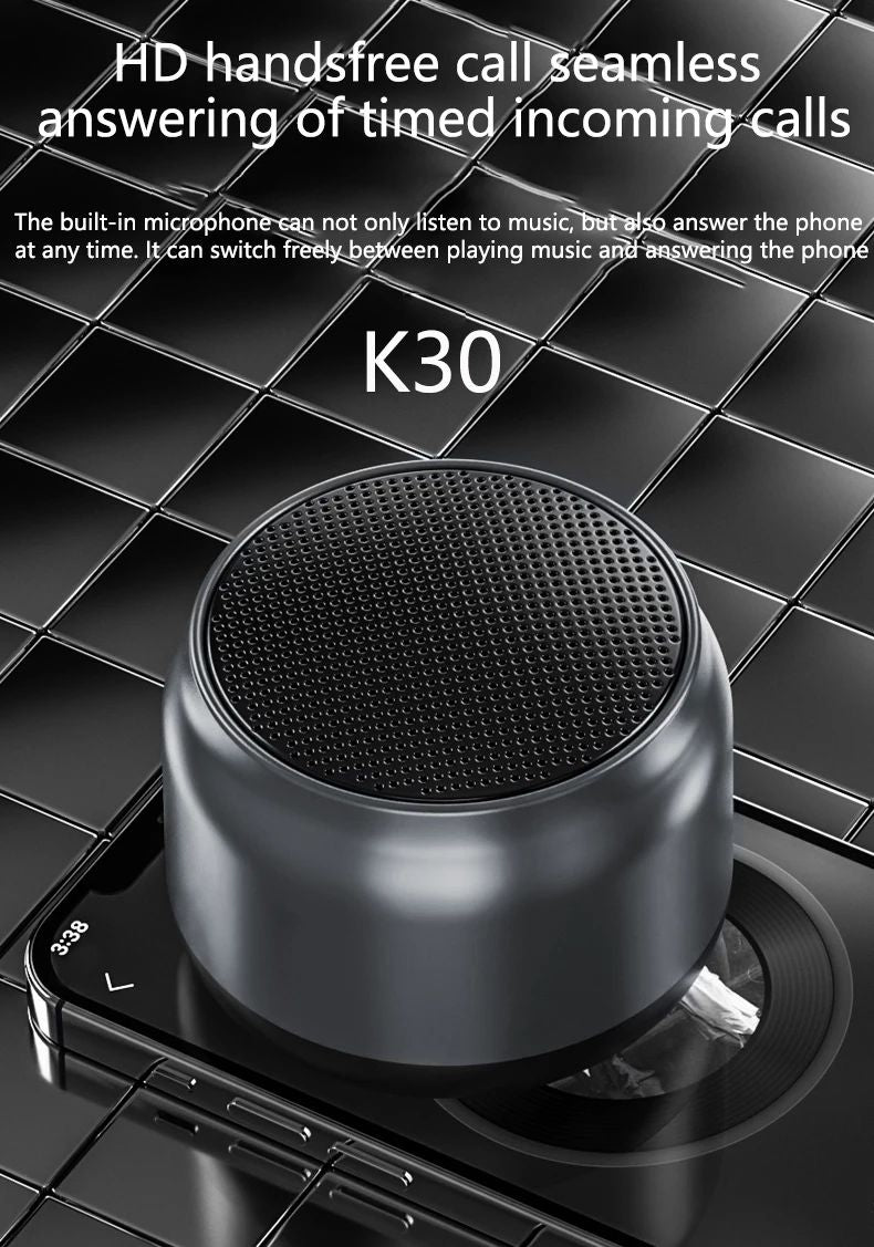 K30 Caixa de Som Portátil Bluetooth Sem Fio Alto-falante USB À Prova d'Água para Uso Externo Música Surround Graves para thinkplus IOS