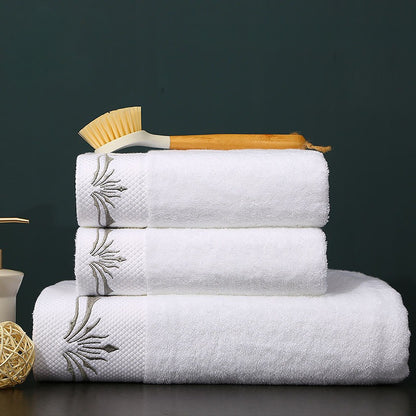 Embroidered Crown White bath towel 5stars Hotel Towels 100% Quality Towel Washcloths towels bathroom Ladies face wash soft towel