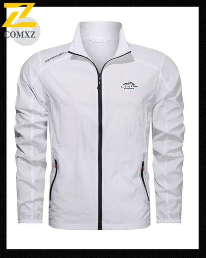 2025 Mens Sportswear Spring Summer Tracksuit 2 Piece Sets Sports Suit Sun Jacket + Pant Running Set Male Gym Exercise Clothing