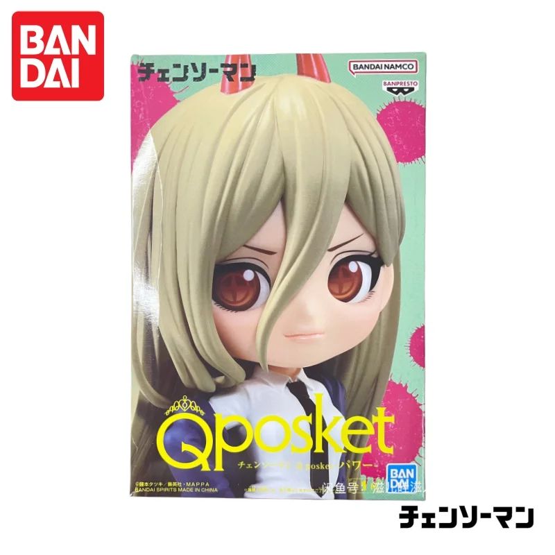 Em Estoque 100% Original Bandai Banpresto Qposket Chainsaw Man Hayakawa Aki Power Action Figure Modelo Boneca Nova Lacrada na Caixa Garagem