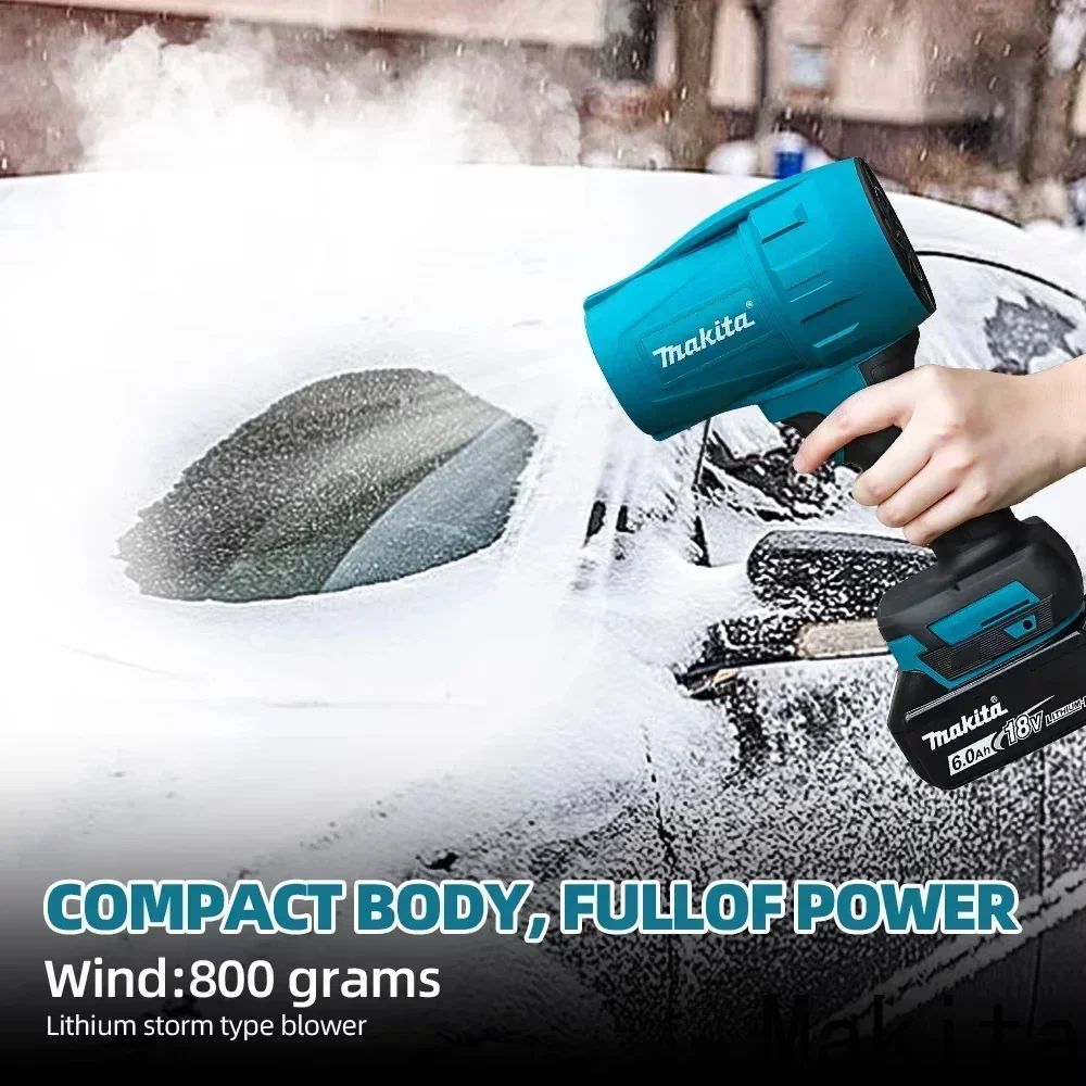 Soprador Violento Makita 30000RPM Turbo Jet Fan 18V Espanador Elétrico Velocidade do Vento Turbo Ferramenta Recarregável para Limpeza Automotiva