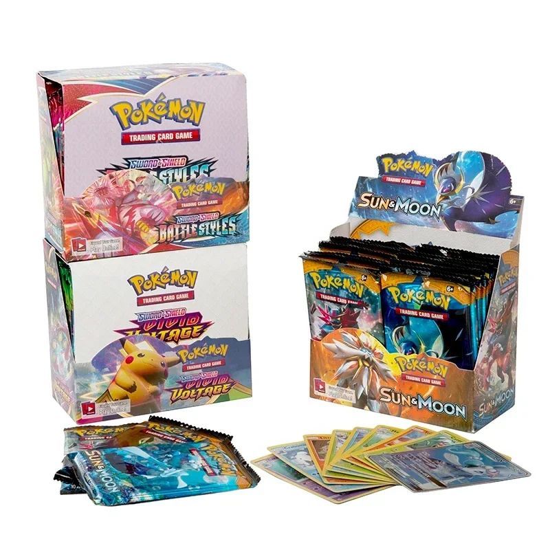 Divertido 360 Cartas Pokémon TCG Escarlate e Violeta Evoluções Prismáticas 151 Prism 36 Pacotes Caixa de Booster Pokémon Carta Colecionável