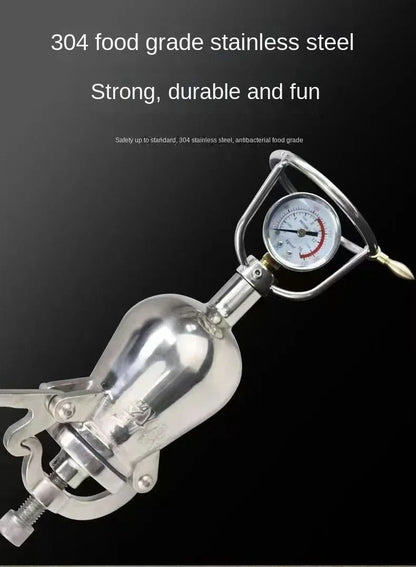 300ML 360ML 500ML Hand Popcorn Machine Open Firing Popcorn Puffing Machine Stainless Steel Mini Popper Manual Popcorn Maker