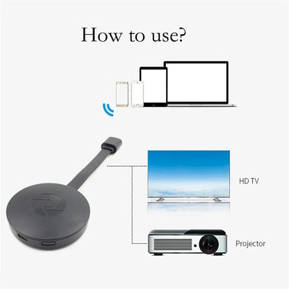 1080P G2 para MiraScreen Display Anycast Wifi HDMI-compatível Miracast Dongle Compatível para TV Android Ios Espelhamento de tela