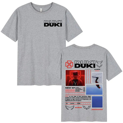 Rapper Duki Ameri Tour Graphic T-shirts Women Fashion Hip Hop O-Neck T Shirt Comfort Women Short Sleeve T-shirt