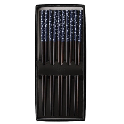 5 pares de pauzinhos japoneses para sushi, antiderrapantes, reutilizáveis, chineses, utensílios de mesa, presente, ferramentas de cozinha