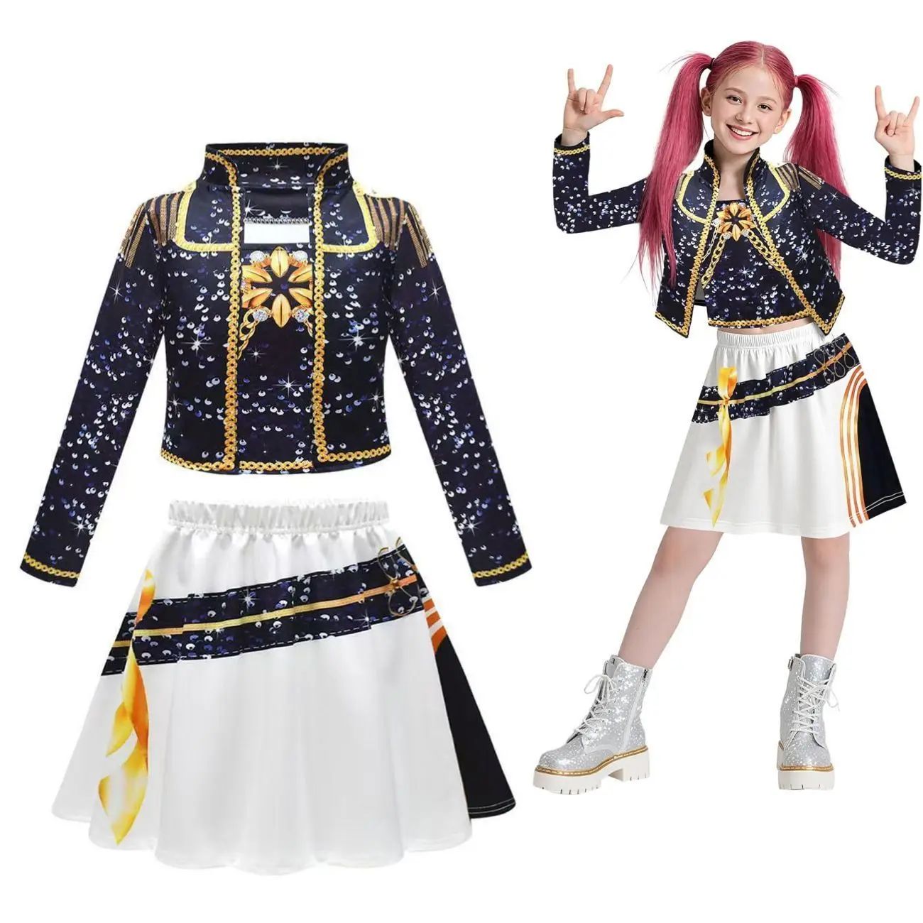 Anime Movie Kids  Cosplay Rumi Zoey Mira Cosplay Suit Clothes KPop Rumi Zoey Cosplay Costume 3D Print Costume