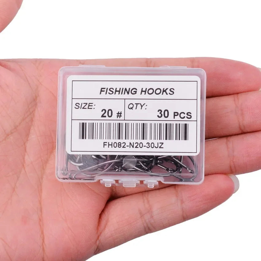 50/10pcs Box High Carbon Maruseigo Fishing Hook Fish Jig Hook Japan Carp Hook Fishing Circle Hooks Fly Fishing Tackle