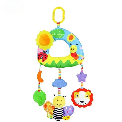 Brinquedos para Bebês de 0, 3, 6, 12 Meses, Brinquedo de Pelúcia com Atividades de Arco-Íris para Pendurar no Carrinho de Bebê, Cadeirinha de Carro, Berço, Viagem, Brinquedos Sensoriais para Bebês