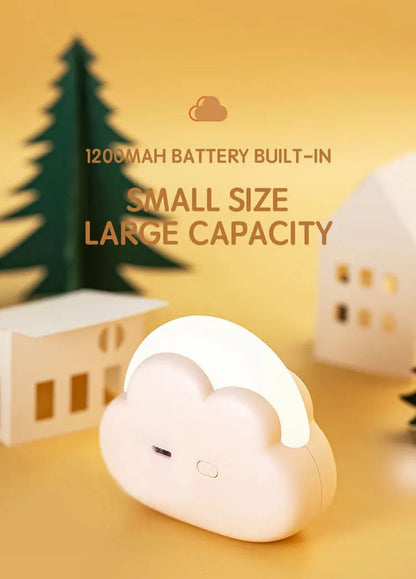Cloud Night Light Mini USB Rechargeable Adorable Cloud Shape LED NightLight For Bedroom Baby Children Creative Gift Bedside Lamp