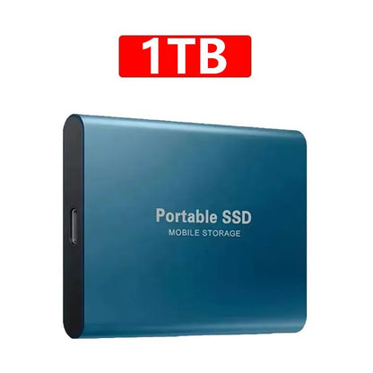 SSD Externo Premium 2TB/4TB com Interface USB 3.1/Tipo-C de Alta Velocidade à Prova D'água e Poeira, Adequado para PC/Mac